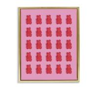Red Gummy Bears Playful Candy, tela da 40,6 x 50,8 cm con cornice | Stupell Industries · Di LISH Creative · Pronta da appendere · Decorazione divertente per la cameretta dei bambini · Made in
