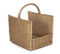 Red Hamper Antique Wash Open End Wicker Basket Cestino di Vimini Antico con estremità Aperta, Marrone, H32 x W42 x D42cm