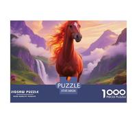 Red Hare, Gioco Di Puzzle Da 1000 Pezzi, Attività Conviviale Per La Famiglia, Regalo O Souvenir, Adatto Dai 10 Anni, Horse, 38x26cm/1000pcs