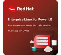 Red Hat Enterprise Linux for IBM Power, LE, Security Select 10 Pack, Add-On (4 Cores, Up to 4 LPARs)