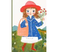 Red Hat Inspiration To Do List: A delightful to do list notebook featuring a charming girl in a striking red hat, carrying fresh flowers and a pastel tote bag.
