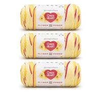 Red Heart All in ONE Flower Power Dilly Daylily Filato - 3 confezioni da 250 g - 100% acrilico - #4 pettinato (medio) - 404 metri - per maglia/uncinetto