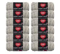 Red Heart Aran Fleck Super Saver Garn, 12/Pk, 12er-Pack