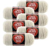 Red Heart Aran Super Saver Garn, 6er-Pack