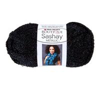 Red Heart Boutique Sashay Metallic Yarn-Onyx