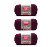 Red Heart con Love Yarn, Merlot 3 Count