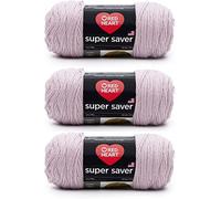 Red Heart Confezione da 3 - prugna pallida - 198 g - acrilico - 4 medi (pettinato) - 300 metri - per lavori a maglia, uncinetto, artigianato e amigurumi