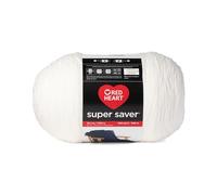 Red Heart Filato bianco super risparmio, 1000 g, 1 confezione da 998 g, 100% acrilico, pettinato, 4 (medio), 1800 m per lavori a maglia, uncinetto, artigianato e amigurumi, colore: bianco