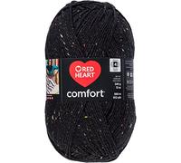 Red Heart Filato Comfort - Nero macchiolato, acrilico