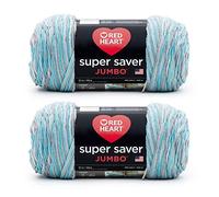 Red Heart Filato islandese Jumbo Super Saver - 2 confezioni da 283 g - Acrilico - 4 Medium (pettinato) - 400 metri - per maglia/uncinetto