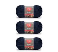 Red Heart Filato morbido, confezione da 3, blu navy, 3 pezzi