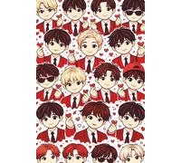 Red Heart Idols Composition Notebook: College Ruled Journal for Notes, Class, Writing, and Everyday Thoughts