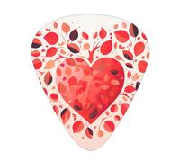 Red Heart pagaie per chitarra, basso, chitarra elettrica o Hawaii quattro corde (12 confezioni, sottile, medio, pesante)