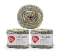 Red Heart Roll with It - Filato melange, confezione da 3, 3 pezzi