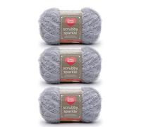 Red Heart Scrubby Sparkle - Gomitolo di filo, confezione da 3, colore: ostrica