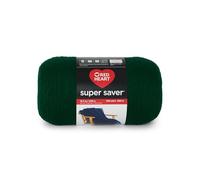 Red Heart Super Saver, 1 gomitolo di filato n. 4 medio (pettinato) da 998 g, verde scuro (hunter green), in 100% acrilico, 1700 m, per lavori a maglia, all'uncinetto, creazioni artigianali, amigurumi
