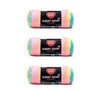 Red Heart, Super Saver, confezione da 3 matasse di filato, motivo righe retrò