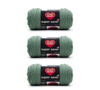 Red Heart Super Saver - Confezione da 3 - Salvia chiara - 198 g - Acrilico - 4 Medium (pettinato) - 300 metri - Lavoro a maglia, uncinetto, artigianato e amigurumi