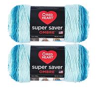 Red Heart Super Saver Jumbo Scuba Ombre Filato - 2 confezioni da 283 g - Acrilico - 4 Medium (pettinato) - 400 metri - per maglia/uncinetto
