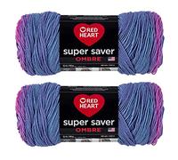 Red Heart Super Saver Jumbo Sweet Treat Ombre Yarn - 2 confezioni da 283 g - acrilico - 4 medi (pettinato) - 400 metri - per maglia/uncinetto