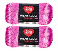 Red Heart Super Saver Jumbo Yarn, confezione da 2, Jazzy Ombre 2 Count