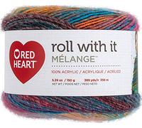 Red Heart Yarn Roll W/IT MELNG Show Time, Tessuto, Taglia Unica