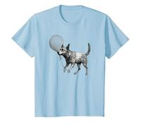 Red Heeler Blue Heeler Mom Australian Cattle Dog Maglietta, Bambini, Celeste, 10 Anni