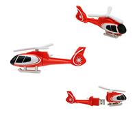 Red Helicopter USB Drive - Elicottero Flash Drive per ragazzi e ragazze - Trendy Flash Drive - Regali per il ritorno a scuola (elicottero rosso)