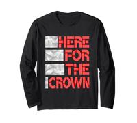 Red Here for The Crown Red Graphic Maglia a Manica