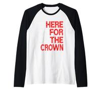 Red Here for The Crown Red Graphic Maglia con Maniche Raglan