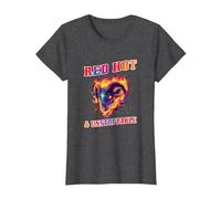 Red Hot And Unstoppable Maglietta, Donna, Grigio Scuro, S