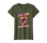 Red Hot And Unstoppable Maglietta, Donna, Oliva, XXL