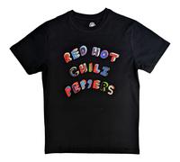 Red Hot Chili Peppers Colourful Letters ufficiale Uomo maglietta unisex