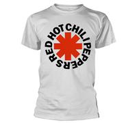Red Hot Chili Peppers T Shirt Rosso Asterisk Band Logo Nuovo Ufficiale Uomo Size L