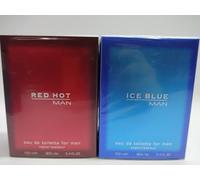 Red Hot Man eau de toilette da uomo 100 ml + blu ghiaccio 100 ml eau de toilette per uomo