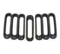 Red Hound Auto 7 inserti griglia per Jeep Wrangler JK 2007-2017 e Unlimited Black