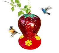 Red Hummingbird Feeder, Hummingbird Feeder per terrazza, stazione di alimentazione, resistente al , per finestre, giardino, casa per animali domestici, balcone, amanti, donne, amici, famiglia