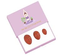 Red Jasper Drilled Yoni Egg Set 100% Natural Precious Gemstone Kegel Exerciser Yoni Wand Jade Eggs Red Stone Massage Balls,Undrill Uovo Con Scatola