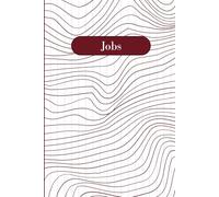Red Jobs Notebook For Home Organisation 6" x 9" A5 200 Lined Pages: Notebook For Jobs, Lists, and Organisation