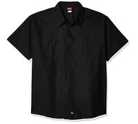 Red Kap - Camicia da Lavoro a Maniche Corte da Uomo con Mimix - Nero - 4XL