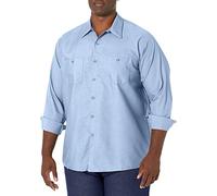 Red Kap Camicia da Lavoro Industriale a Maniche Lunghe da Uomo, Azzurro Chiaro, XL