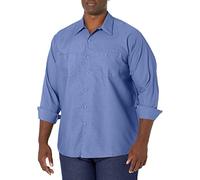 Red Kap Camicia da Lavoro Industriale a Maniche Lunghe da Uomo, Blu Petrolio, L