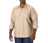 Red Kap Camicia da Lavoro Industriale a Maniche Lunghe da Uomo, Marrone Chiaro, 3XL Alti