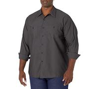 Red Kap Industrial Work Shirt, Regular Fit, Long Sleeve Camicia Button Down da Lavoro, Carbone, 4XL Uomo
