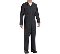 Red Kap Men's Twill Action Back Coverall, Black, 36