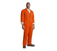 Red Kap Men's Twill Action Back Coverall, Orange, 52