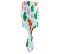 Red Koi Fish Pink Flowers Blue 3d Pettine, spazzola districante per capelli, spazzola per capelli sani, spazzola per capelli da donna, spazzola per capelli moderna