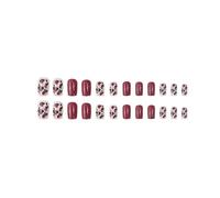 Red Leopard False Nails Sweet & Charming Reusable False Nails