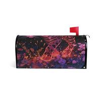 Red Leopard Tigers Fire Cool Decorativo magnetico mailbox copre per l'inverno unico giorno commemorativo copertura della cassetta postale di formato standard para buzon