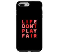 Red Life Don't Play Fair Red Graphic Custodia per iPhone 7 Plus/8 Plus